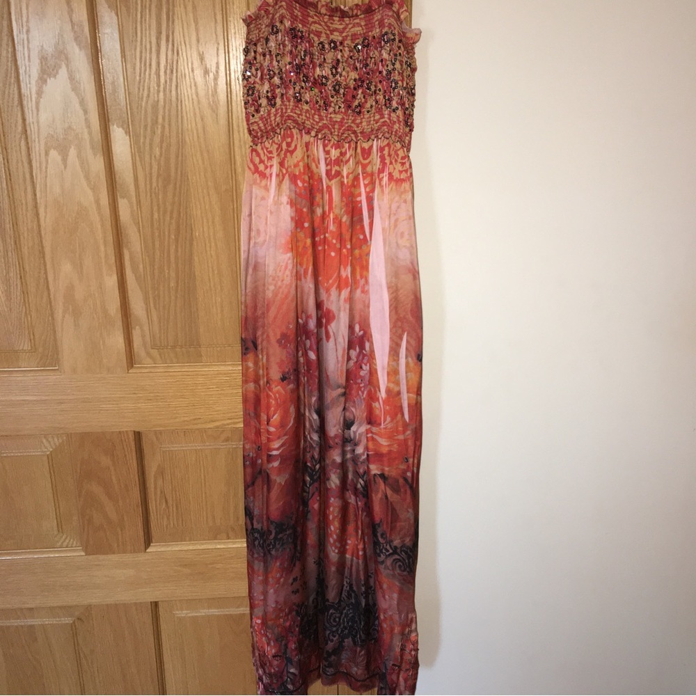 Lapis Hawaïenne Motif Dress purchased in Hawaii junior girl OS empire waist - Picture 2 of 11
